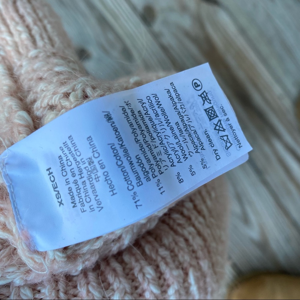 MADEWELL PINK BAEZ PULLOVER BALLOON SLEEVE SWEATER - Picture 6 of 9